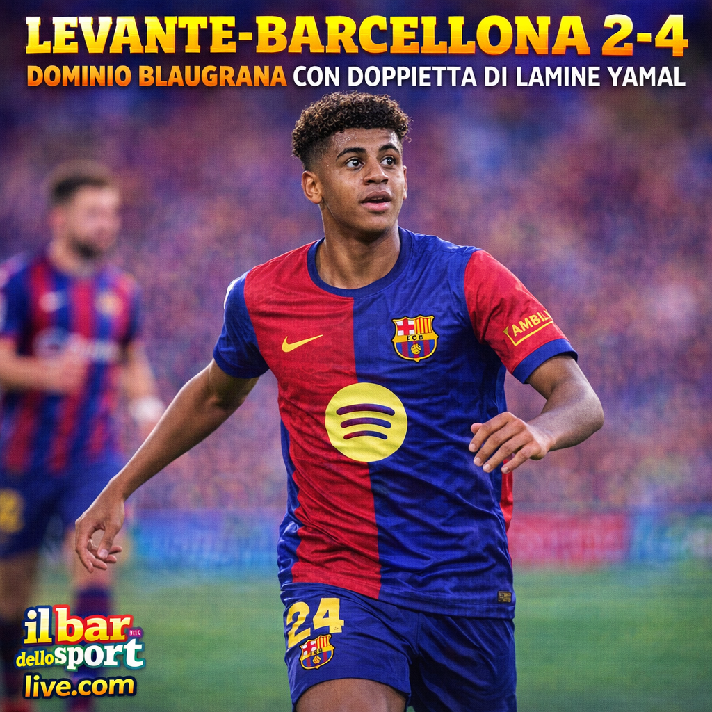 Liga,🟥🟦 il Barcellona cala il poker sul Levante e allunga sul Real Madrid 11