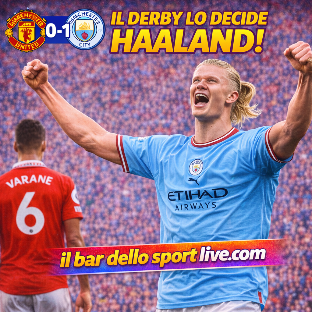Premier League,🟥🟥Manchester United-Manchester City🟦🟦 0-1: il Derby lo decide Haaland 111