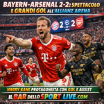 Bayern-Arsenal 2-2: spettacolo e grandi gol all’Allianz Arena