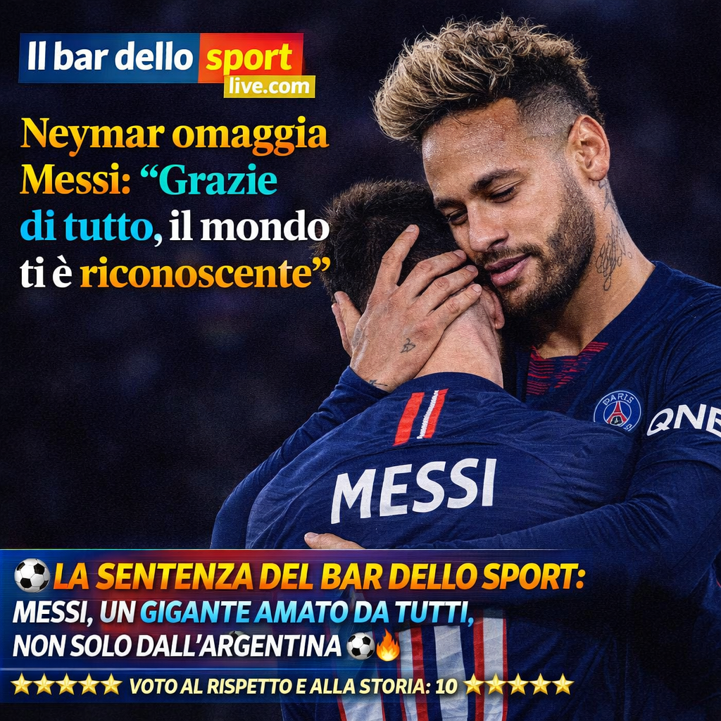 Neymar omaggia Messi: "Grazie di tutto, il mondo ti è riconoscente" 123