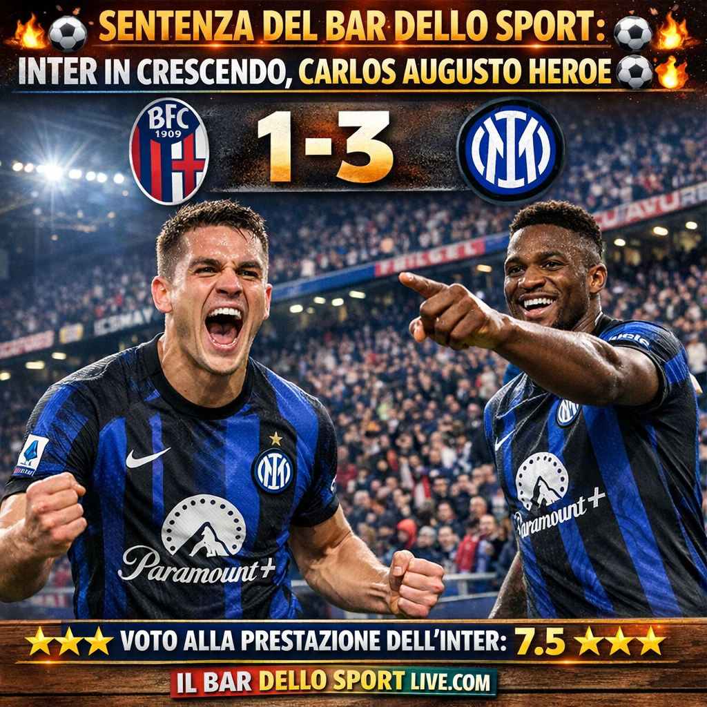 BOLOGNA-INTER 1-3 protagonisti Carlos Augusto e Bonny 2